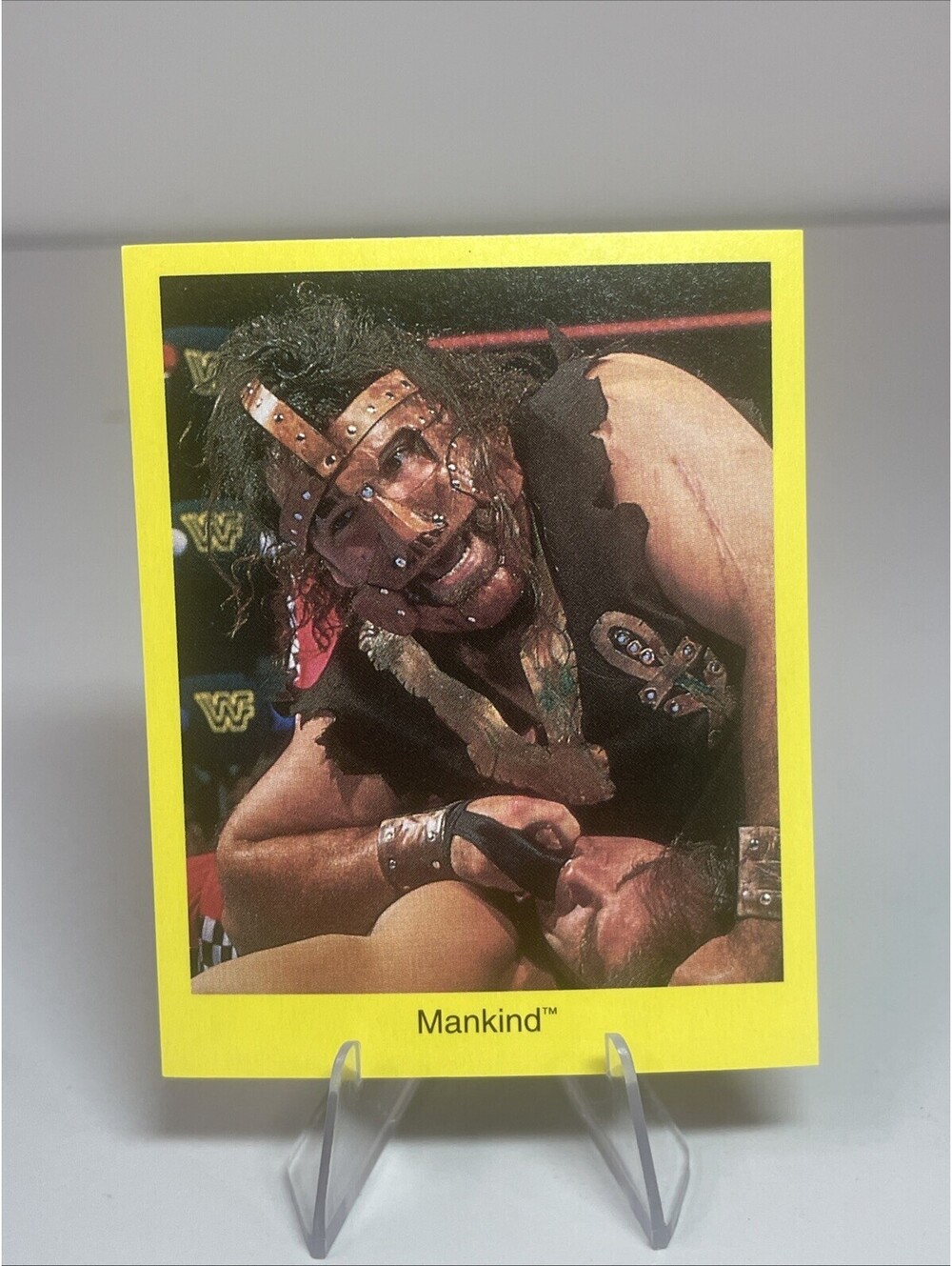 1997 Cardinal Trivia WWF - Mankind Mick Foley WWE Wrestling Rookie